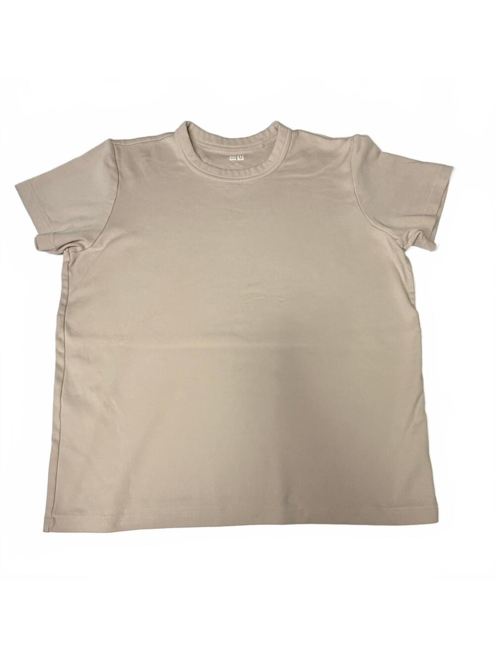 Uniqlo U Crew Neck Short Sleeve T-Shirt Women XL Beige
